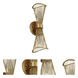 Aurora 2 Light 6 inch Nordic Brass Wall Sconce Wall Light