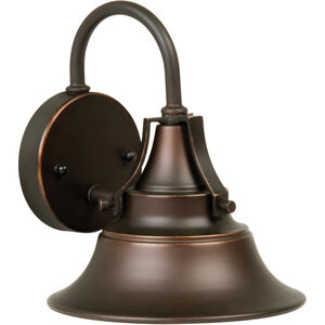 Union 1 Light 9 inch Oiled Bronze Gilded Outdoor Wall Mount, Small