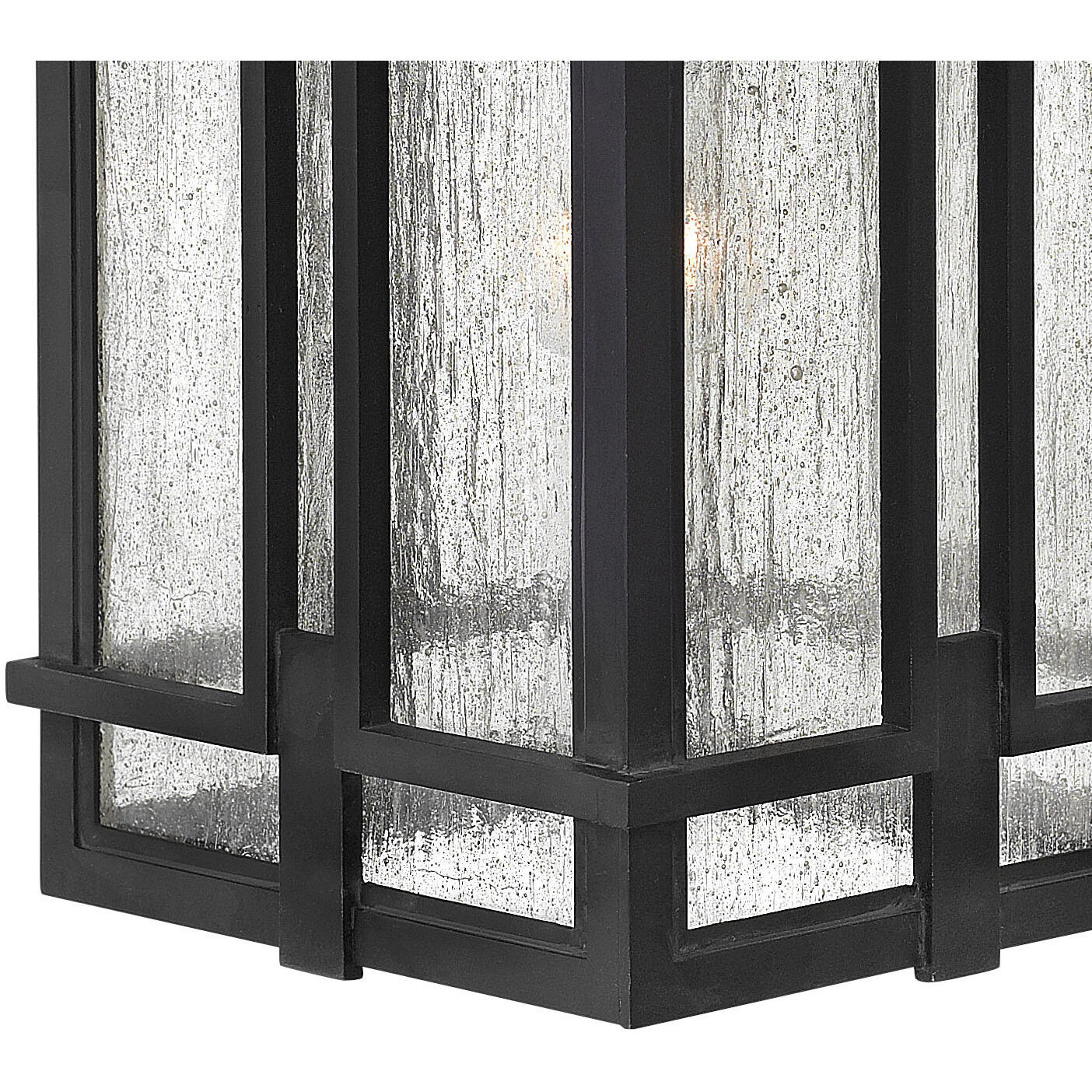 Tucker Outdoor Wall Mount Lantern in Museum Black, Large