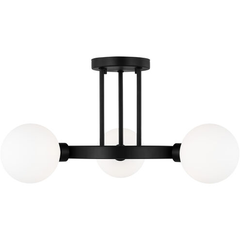 Sean Lavin Clybourn 3 Light 21 inch Midnight Black Semi-Flush Mount Ceiling Light
