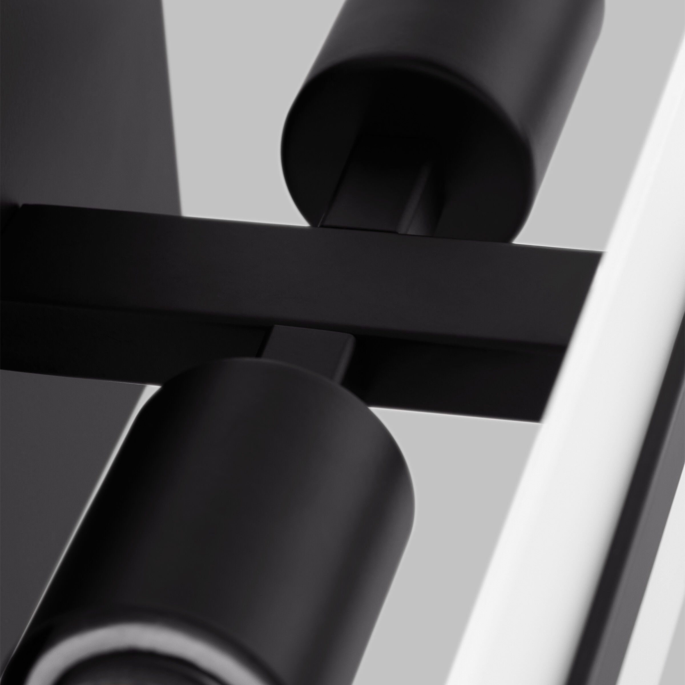 Dex Bath Vanity Wall Light in Midnight Black