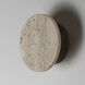 Discus LED 7.25 inch Travertine and Antique Bronze ADA Wall Sconce Wall Light