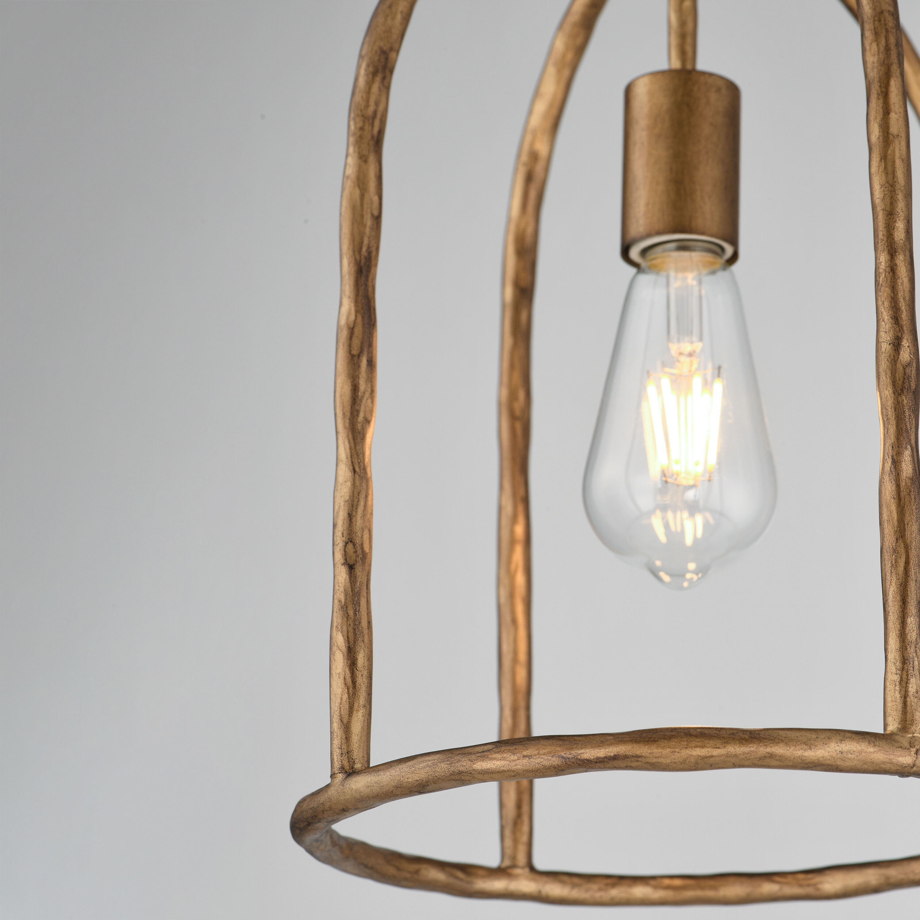 Martel 1 Light 10 inch Etruscan Gold Single Pendant Ceiling Light