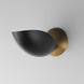 Maris 1 Light 5.5 inch Black and Natural Aged Brass Wall Sconce Wall Light