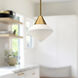 Alora Mood Nora 1 Light 8 inch Aged Gold Pendant Ceiling Light
