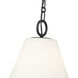 Alaric 1 Light 14 inch Matte Black Pendant Ceiling Light
