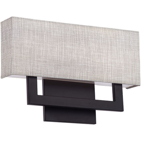 Manhattan LED 3 inch Black ADA Wall Sconce Wall Light, dweLED