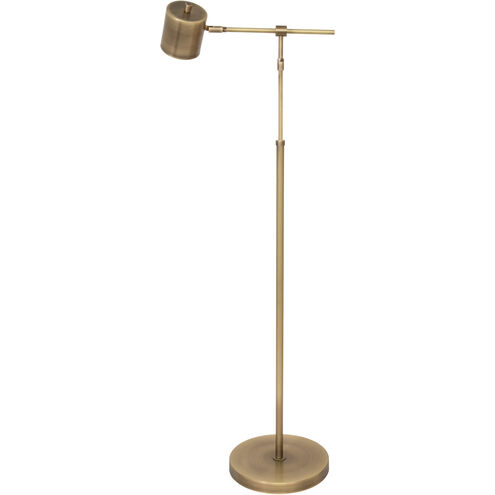 Morris 39 inch 6.2 watt Antique Brass Floor Lamp Portable Light