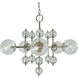 Solaris 5 Light 28 inch Polished Nickel Chandelier Ceiling Light