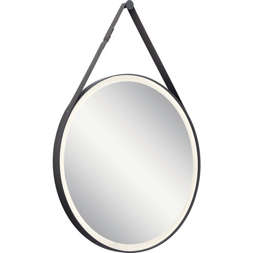 Martell 39.5 X 27.75 inch Matte Black Wall Mirror