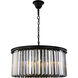 Sydney 8 Light 32 inch Matte Black Chandelier Ceiling Light, Urban Classic