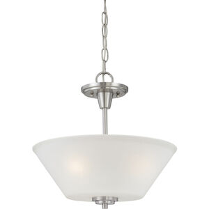 Pittman 2 Light 15 inch Brushed Nickel Pendant Ceiling Light