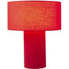 Moonlight 20 inch 14 watt Red Table Lamp Portable Light