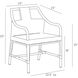 Newton Chartreaux Gray and Gray Outdoor Dining Chair