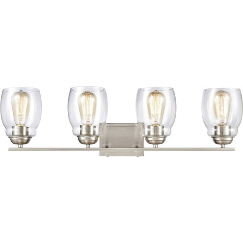 Calistoga 4 Light 30.5 inch Brushed Nickel Vanity Light Wall Light