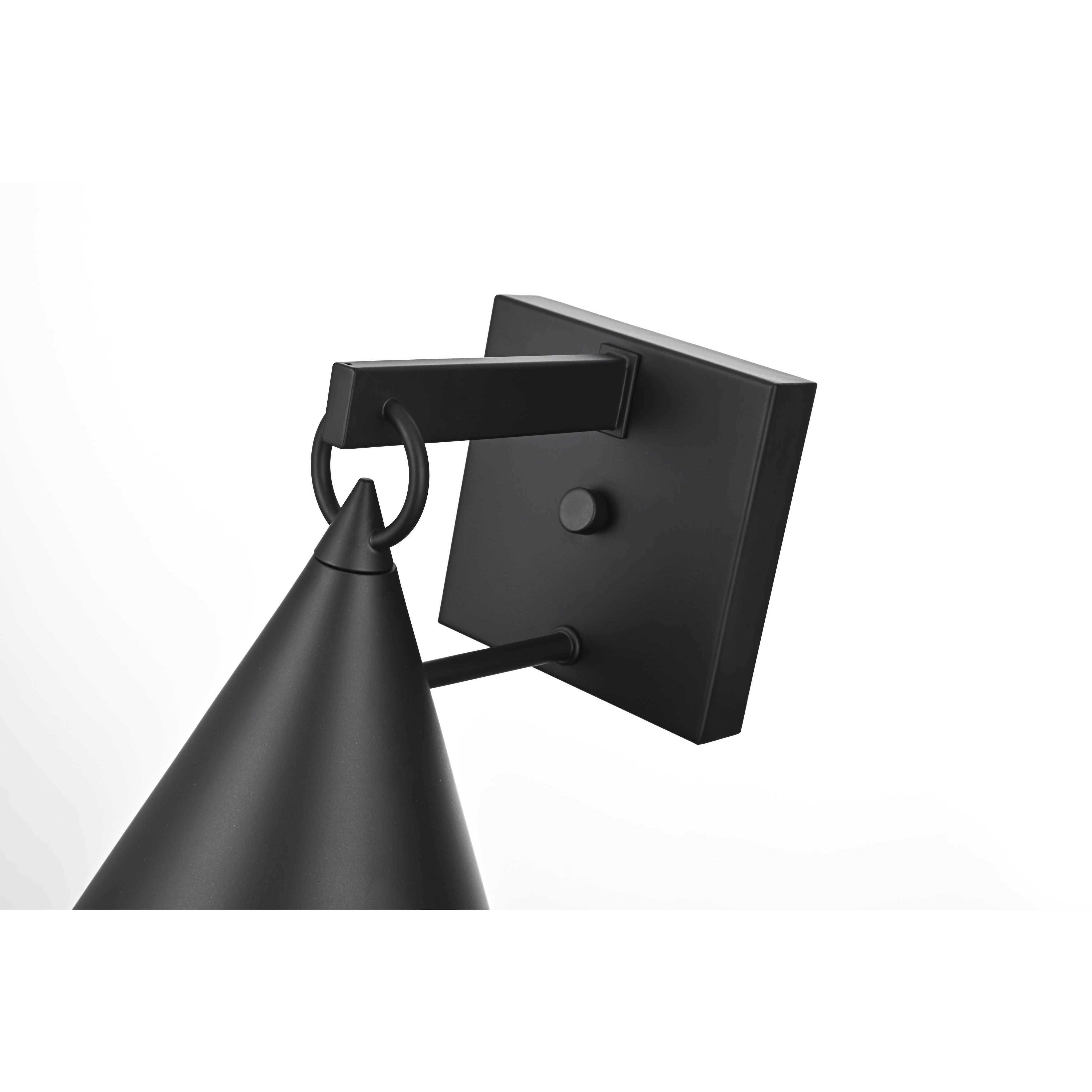 Hendrix 1 Light 11 inch Black Outdoor Wall Sconce