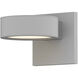 Reals LED 5 inch Textured White Indoor-Outdoor Sconce, Inside-Out