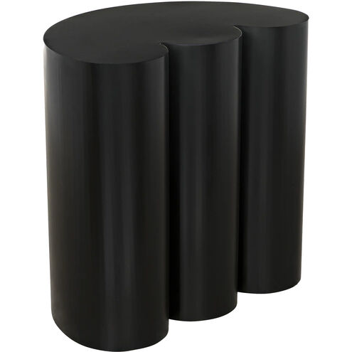 Bast 25 X 24 inch Matte Black Side Table