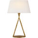 Ian K. Fowler Cesta 28 inch 15.00 watt Gilded Iron Sculpted Table Lamp Portable Light