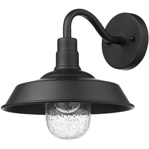 Burry 1 Light 11 inch Matte Black Exterior Wall Mount