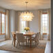 C&M by Chapman & Myers Chloe 5 Light 31.75 inch Polished Nickel Chandelier Ceiling Light