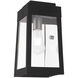 Oslo 1 Light 12 inch Black Outdoor Wall Lantern