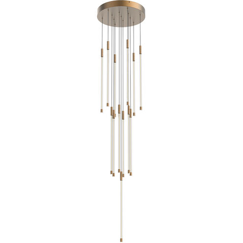 Motif LED 12.75 inch Brushed Gold Multi-Pendant Ceiling Light