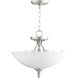 Jardin 3 Light 15 inch Satin Nickel Dual Mount Pendant Ceiling Light