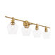 Gene 4 Light 38 inch Brass Wall sconce Wall Light