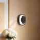 Pebble 8.25 inch Glossy Black ADA Wall Sconce Wall Light