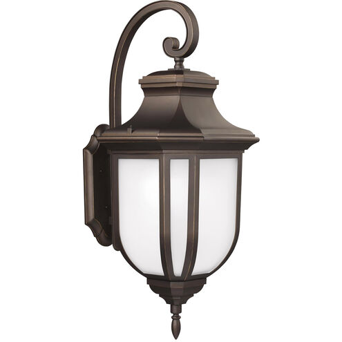 Childress 1 Light 14.63 inch Antique Bronze Outdoor Wall Lantern, Medium