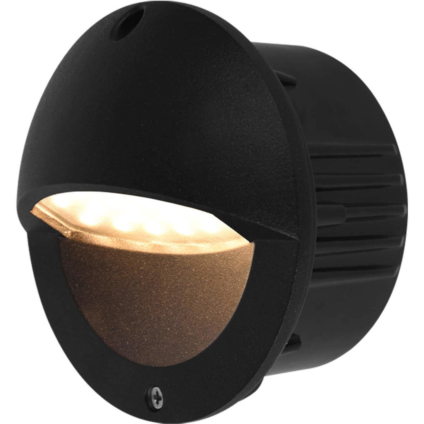 Modern 12 3 watt Matte Black Outdoor Steps Light