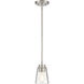 Calhoun 1 Light 5 inch Satin Nickel Mini-Pendant Ceiling Light, Essentials