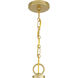 Minette 8 Light 37 inch Spun Gold Chandelier Ceiling Light