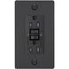 1G Duplex 125 Black Outlet, GFCI