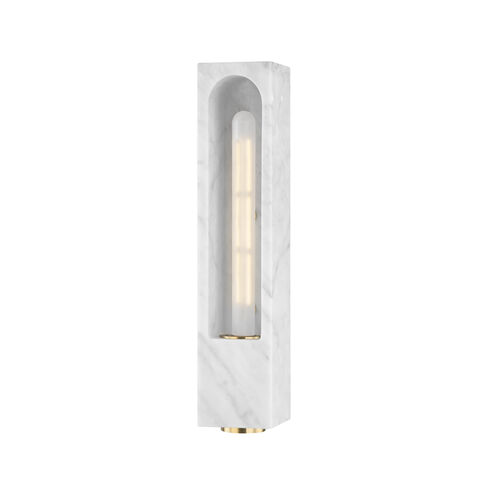 Erwin 1 Light 3.5 inch White Marble ADA Wall Sconce Wall Light