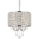 Elise 4 Light 14 inch Chrome Pendant Ceiling Light