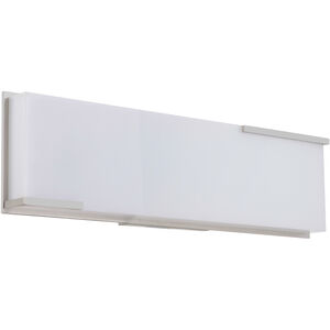 Vibe LED 17 inch Brushed Polished Nickel Vanity Light Wall Light in 17 in.