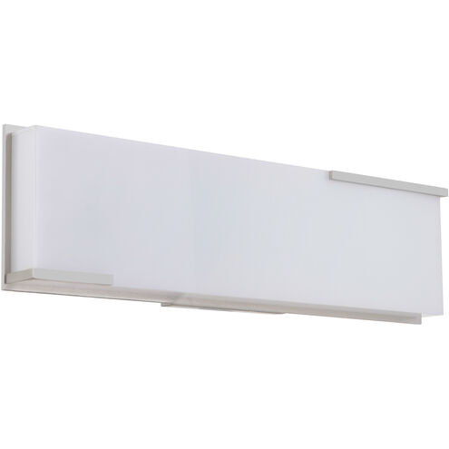 Vibe LED 17 inch Brushed Polished Nickel Vanity Light Wall Light in 17 in.