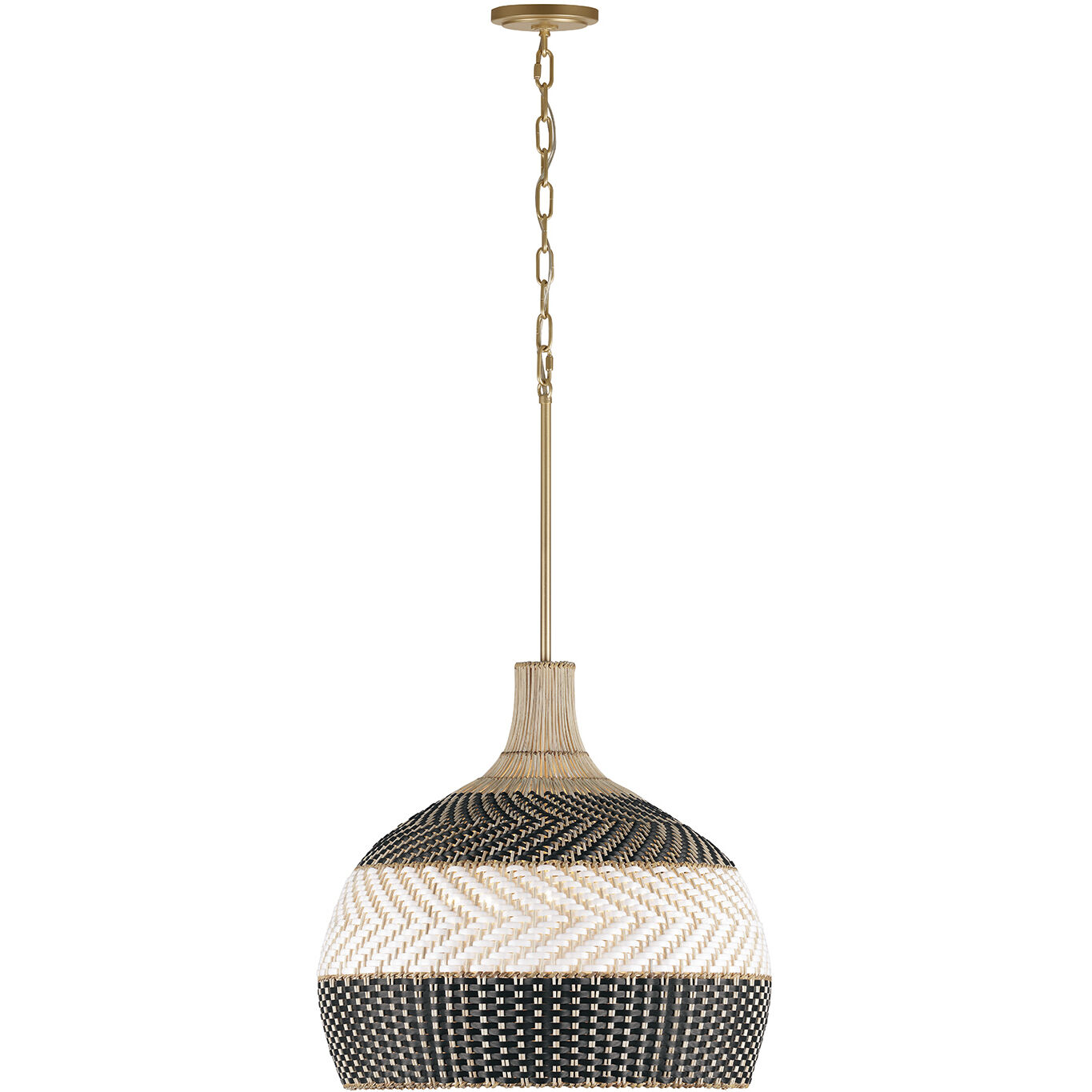 Zanzibar Pendant Ceiling Light in Soft Gold