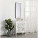 Monet 36 X 14 inch Black Wall Mirror