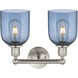 Edison Bella 2 Light 14.5 inch Brushed Satin Nickel Bath Vanity Light Wall Light