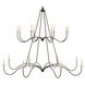 Lowcountry 16 Light Matte Black Chandelier Ceiling Light