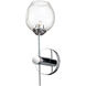 Abii 1 Light 4.75 inch Polished Chrome Decorative Wall Sconce Wall Light in Clear
