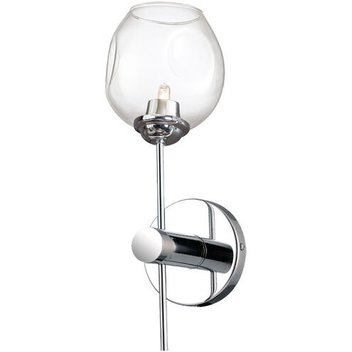 Abii 1 Light 4.75 inch Polished Chrome Decorative Wall Sconce Wall Light in Clear