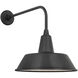Thomas O'Brien Academy Barn Light LED 19.5 inch Matte Black Rex Barn Light in 16" Matte Black Bowers Shade