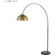 Magnus 76 inch 100 watt Aged Brass with Black Floor Lamp Portable Light