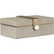 Steven 14 inch Gray and Brown Box