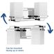 Metric 2 Light 13 inch Polished Chrome Bath Vanity Wall Light, Design Series