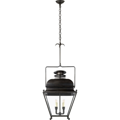 Chapman & Myers Holborn 4 Light 18.25 inch Aged Iron Lantern Pendant Ceiling Light, Large